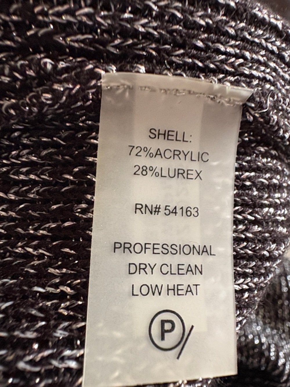 Calvin Klein Metallic Grey Sweater Dress Size Small New - Picture 9 of 9